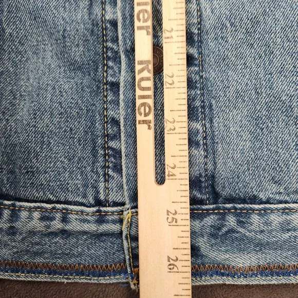 Levis Relaxed Fit Denim Trucker‎ Jacket Mens Small Light Wash Blue Jean - Picture 14 of 16